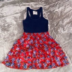 ABERCROMBIE & FITCH NAVY BLUE AND RED DRESS